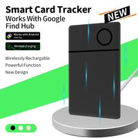 RSH New Android GPS Tracker Smart Card Rechargeable Locator Work with Google's Find Hub App Message Reminder Sound FastTracking