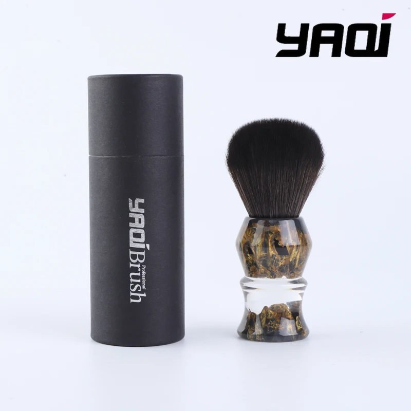 

Кисть для бритья Yaqi DEEP STONES 24 мм Синтетические волосы с ручкой из смолы Мужская кисть для влажного бритья