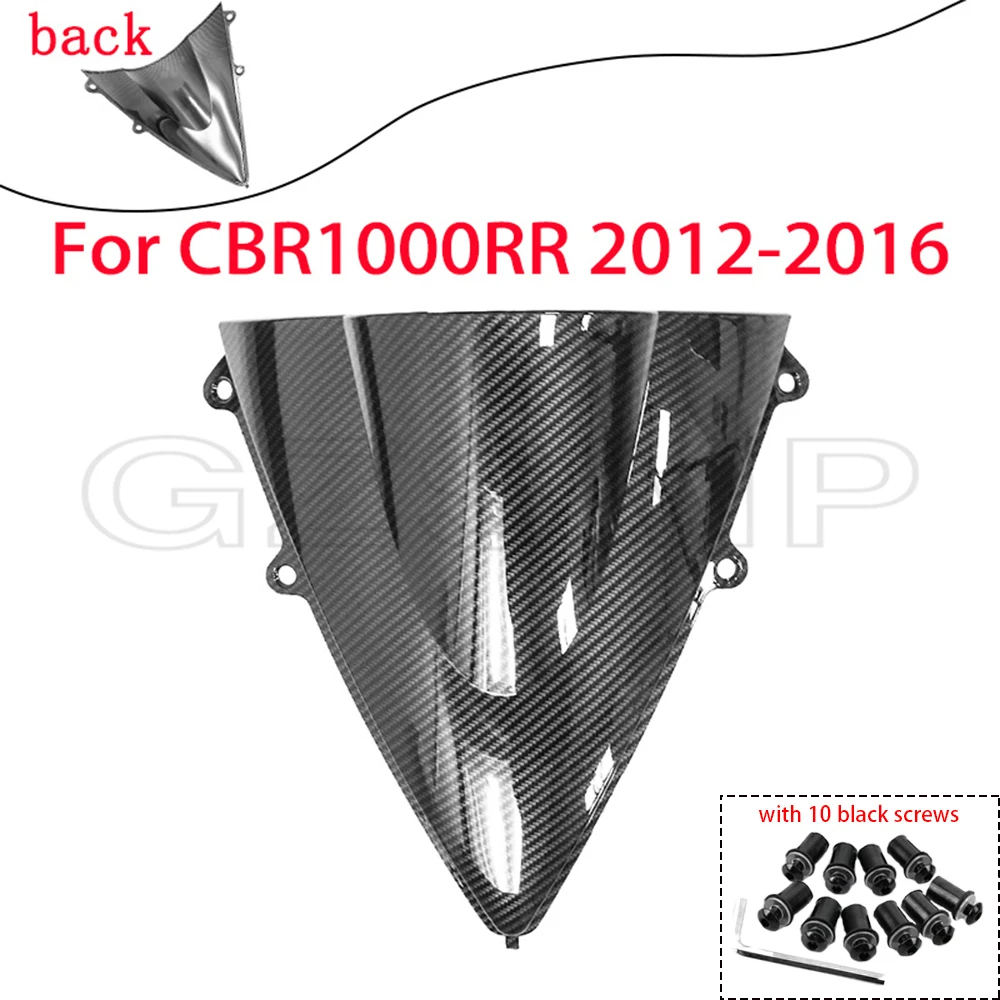 

CBR1000RR Carbon Fiber Pattern Motorcycle Windshield Windscreen Fit for Honda CBR1000RR 2012 2013 2014 2015 2016 Double Bubble