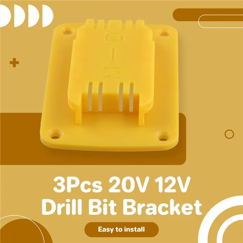 3 Packs Tool Mount For 20V 12V Drill Fit For Tool Holder Hanger (Lot Of 3)-A68E