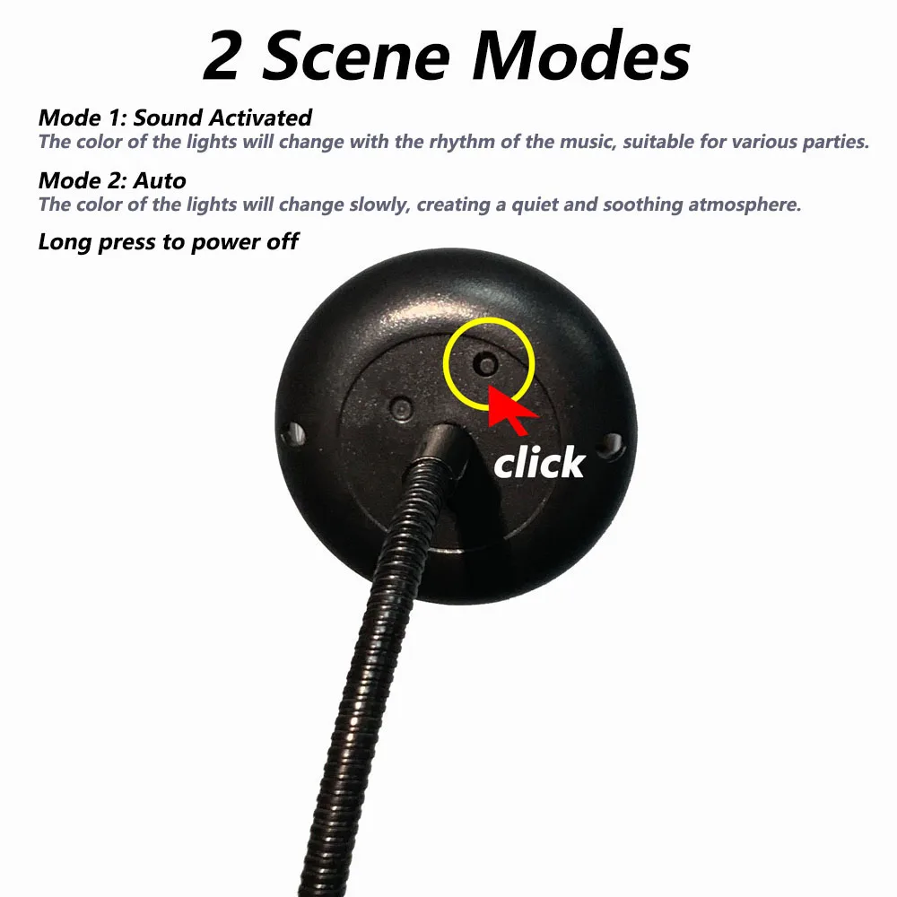 Dj Lighting Sound Party Auto USB Mini Disco Ball Lights RGB Multi Color Car Atmosphere Room Decorations Lamp Magic Strobe Light