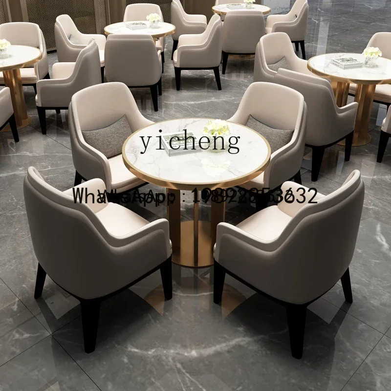 LYY   Negotiate tables and chairs Lobby Beauty salon Sofa table and chair combination One table and four chairs