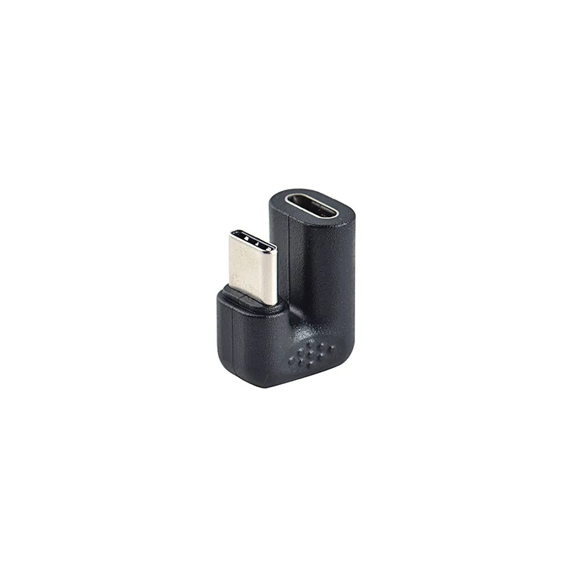 Adaptador convertidor de USB-C macho a hembra para teléfono inteligente, USB 180 de ángulo recto de 3,1 grados, tipo C, para Samsung, Xiaomi y Huawei