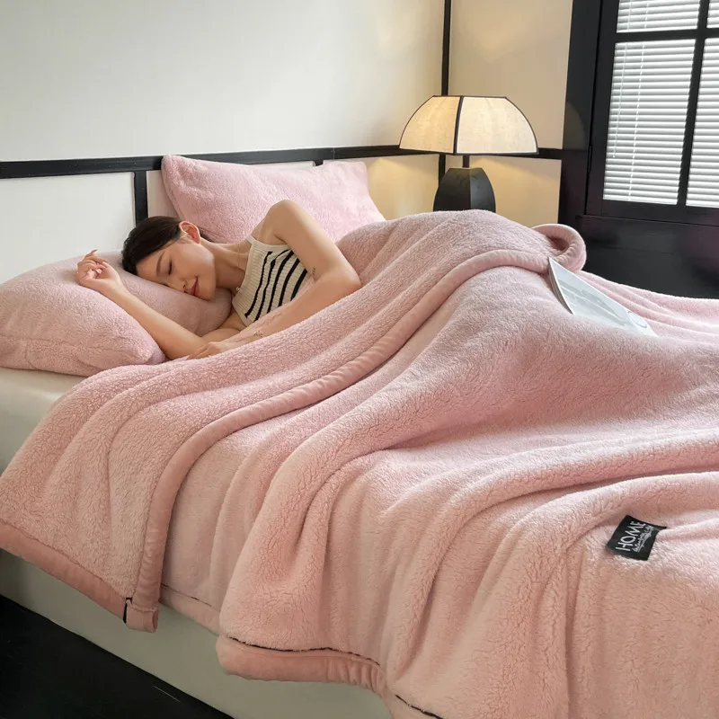 

2025 New Shumian velvet thickened warm blanket coral velvet blanket, milk velvet long velvet light luxury blanket blanket