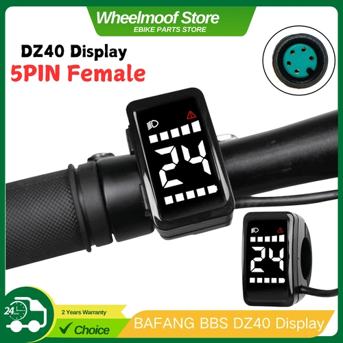BAFANG DZ40 Display para Ebike - Pantalla de tamaño pequeño para 8Fun BBS02 BBSHD BBS01 Kit de accionamiento medio eléctrico