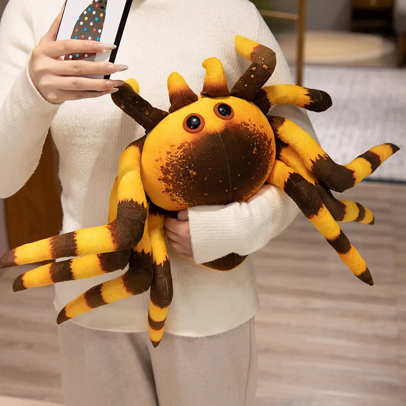 20/30 cm Cartoon Spider Pluche Pop Kussen Simulatie Kleur Groot Patroon Spider Reptiel Knuffel Woondecoratie Cadeau voor Kind