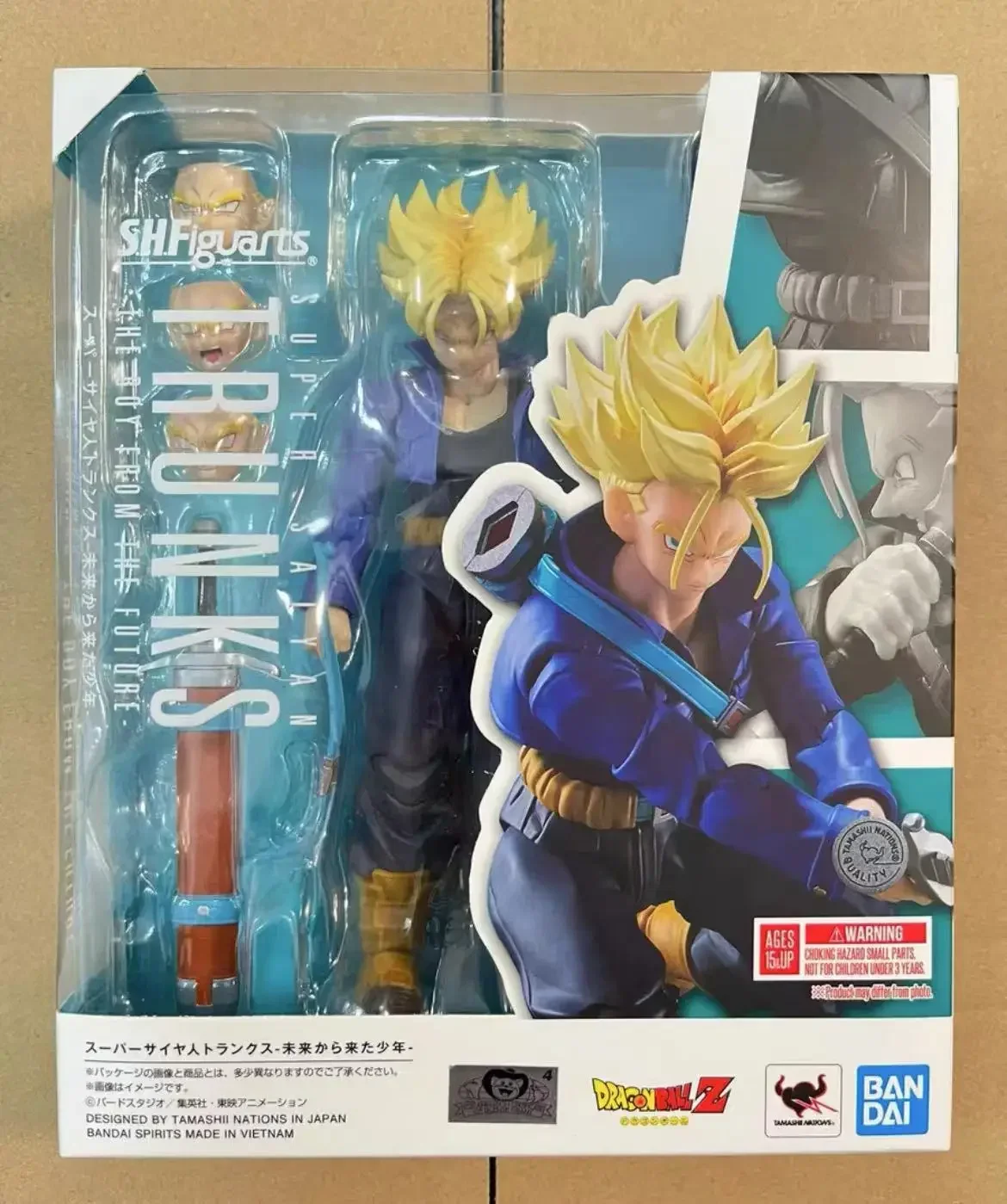 100% Original Bandai SH Figuarts SHF Trunks Boy from the Future Action Figures Dragon Ball Z In Stock Anime Collection Figura