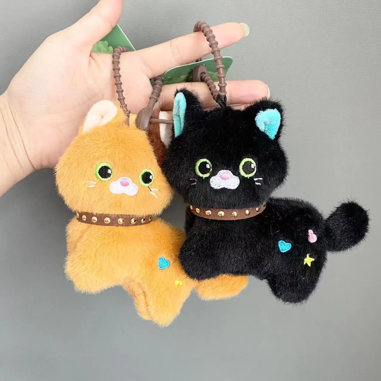 Cute Cat Pendant Plush Toy Doll Cartoon Book Bag Pendant Keychain Doll