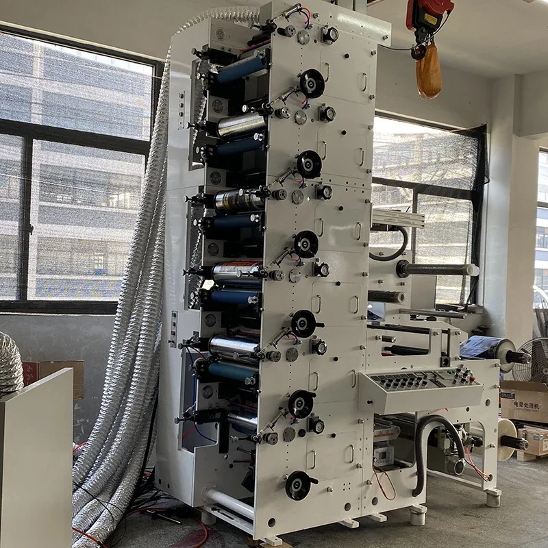 YG Customized Hot Sale High Register 6-Color Automatic Flatbed Paper Cup Screen Flexographic Printer 4 Color Flexo Printing Mach