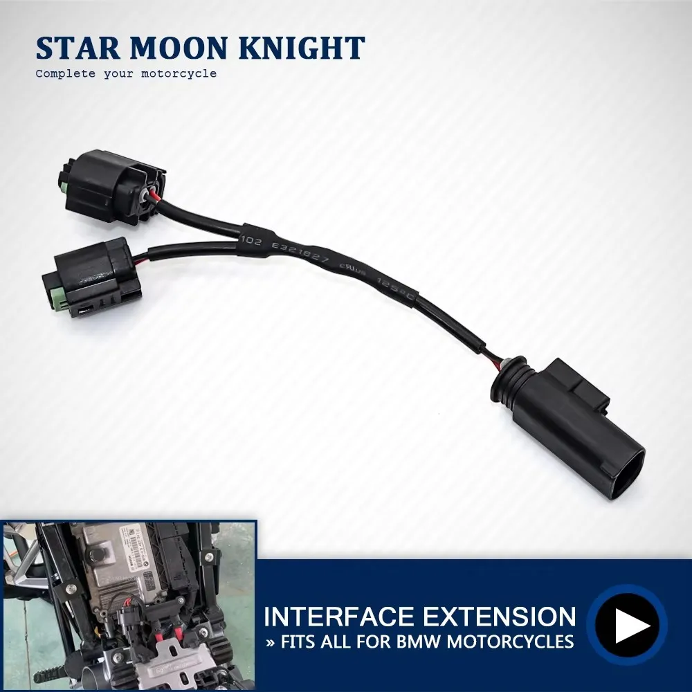 Motorcycle Quick Connect Cable Set For BMW R1200GS R1250GS R 1200 1250 R RS RT Accessories Shunt Circuit Socket Extension Adapte