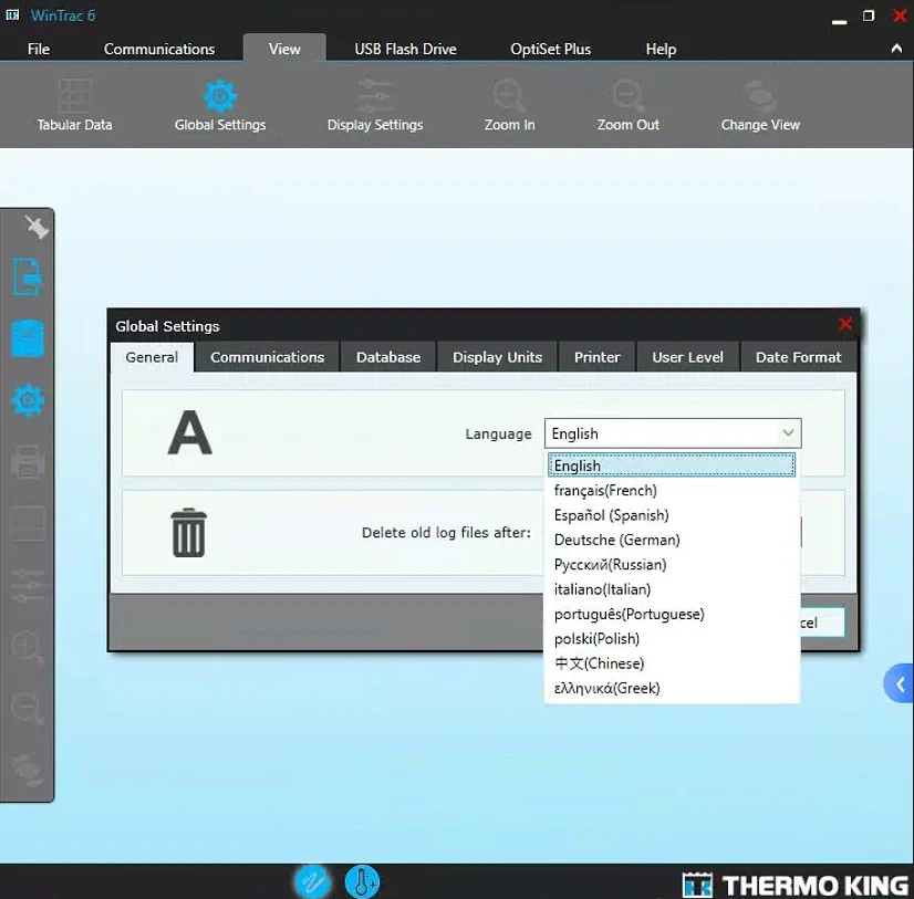 Thermo King Wintrac Diagnostic Software DK - close-up view