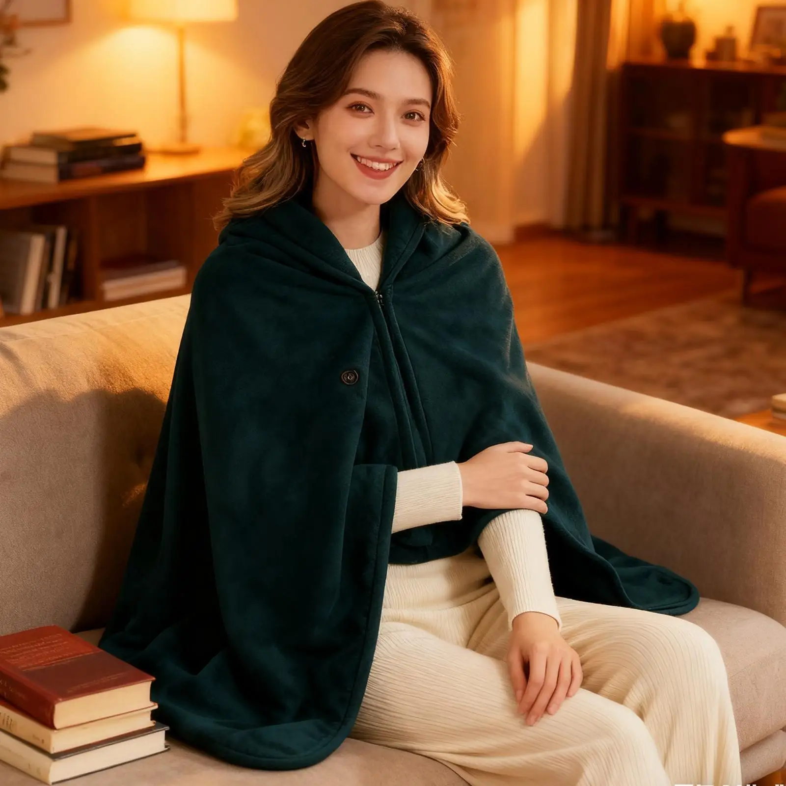 Heated Shawl USB Rechargeable Wearable Electric Shawl Rechargeable Heated Blanket For Room Offices School Travel Camp Picnic