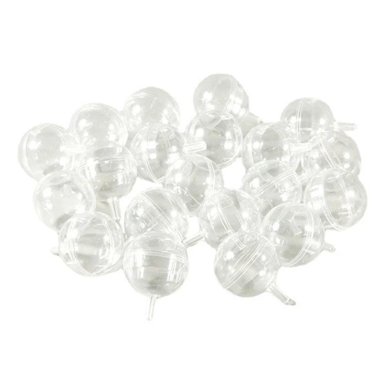 20Pcs Clear Plastic Chocolate Ball Truffle Holder DIY Candy Bouquet Accessories Dropship