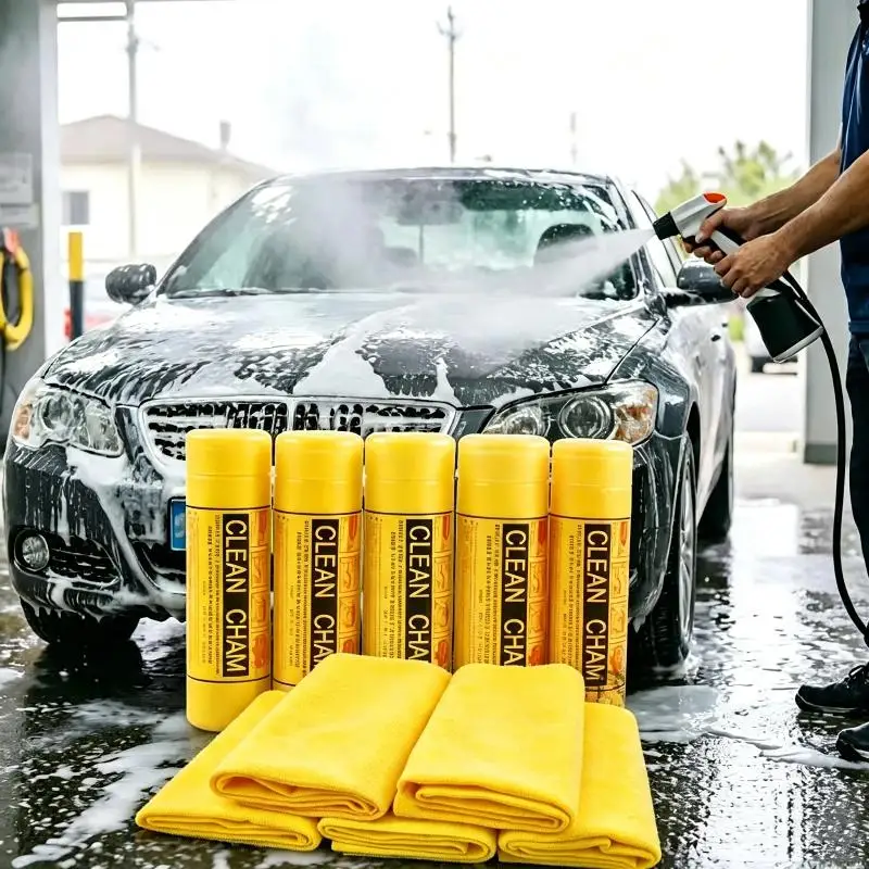 Multicolor Reusable Lint Free Chamois Car Cleaning Cloth Super Absorbent Durable Towel for Outdoor Camping Gear Cleaning