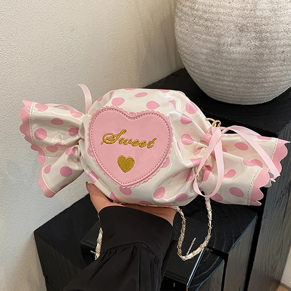 

Сумки через плечо Harajuku Candy Design для женщин, креативная красочная сумка на плечо, забавные кошельки для девочек, милая дурацкая тематическая сумка для вечеринок
