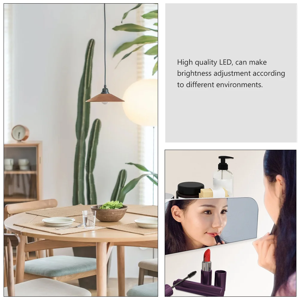 

1 Set Led Digital Alarm Brightness Adjustment Compact Portable Electric Clock For Home Travel Simple Operation Large Display