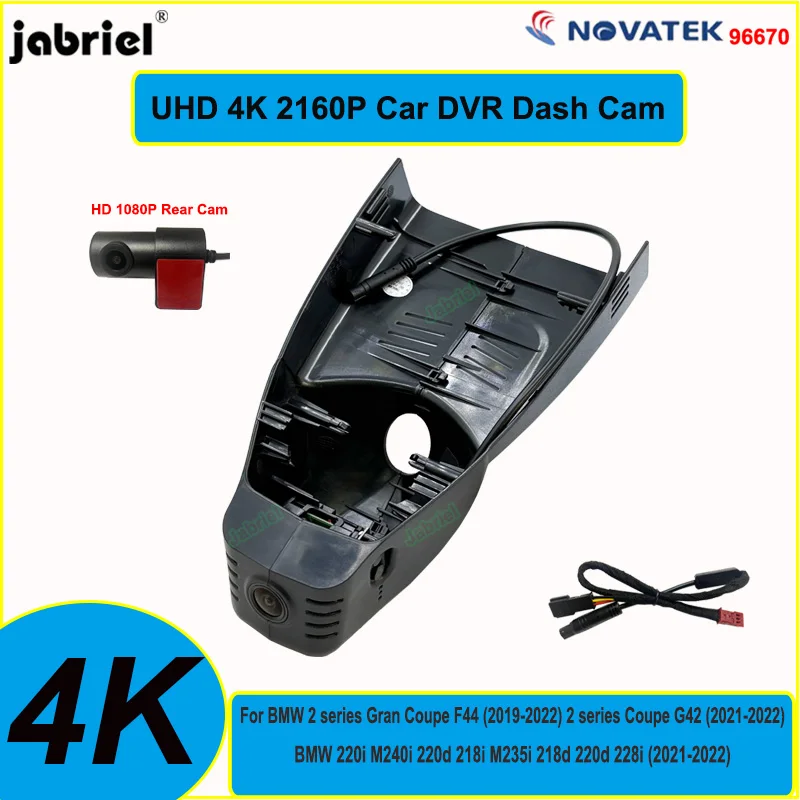 

UHD 4K Car Dvr For BMW 220i 220d 218i 218d 228i M240i M235i Dash Cam Camera For BMW 2 Series F44 G42 2019 2020 2021 2022 2023