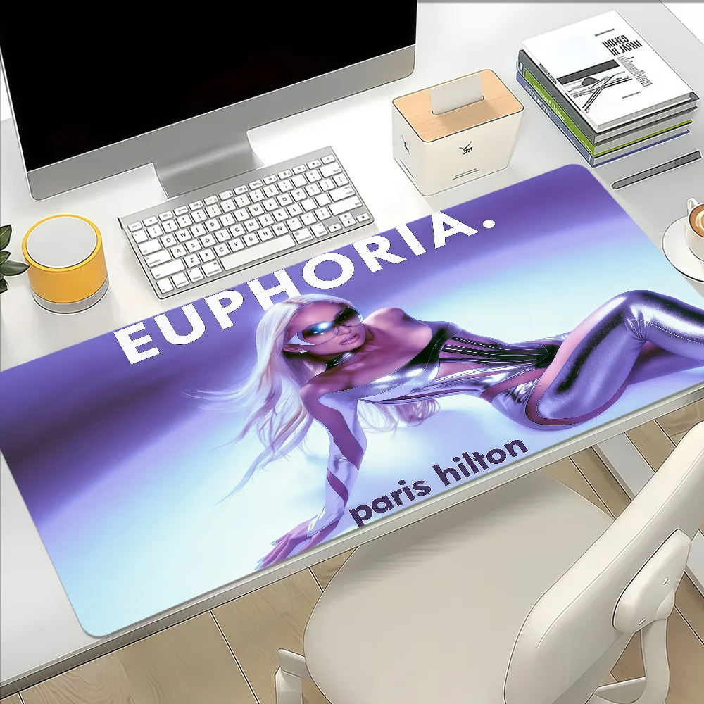 Singer Paris Hilton Mouse Pad Large Non-slip Lockedge Desktop Computer Desk Mat Keyboard Writing MousePad Office Gamer Student