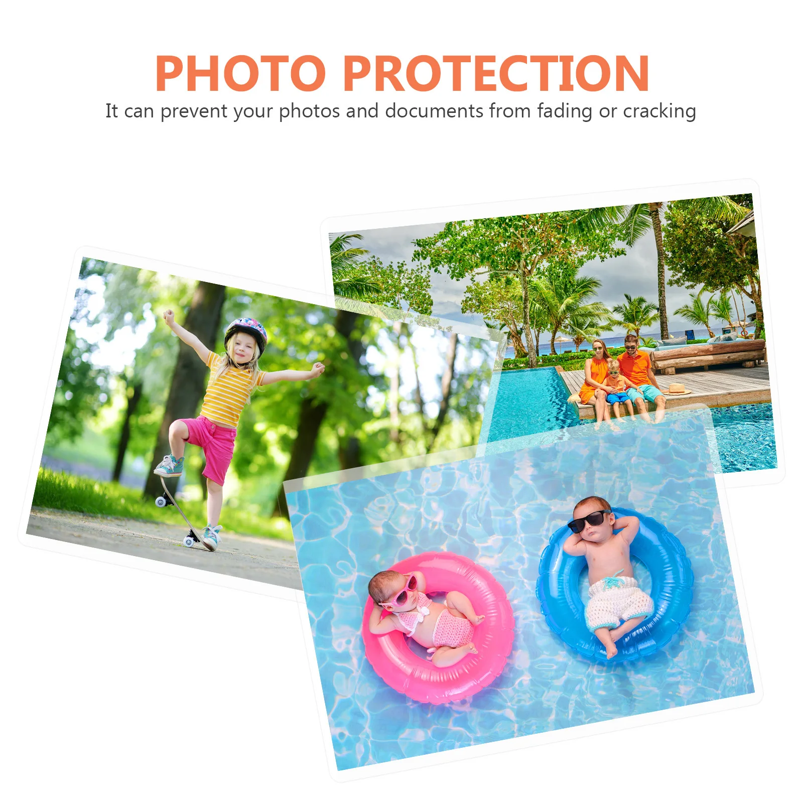 

100Pcs Thermal Laminating Sheets Transparent Photo Protective Laminating Film Waterproof Plastic Sheets for Documents