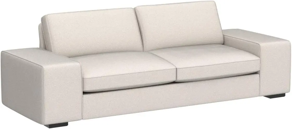 Chenille Living Room Loveseat Sofa with Metal, Solid Wood,High Density Cotton, Removable Back Cushion and Seat Cushion