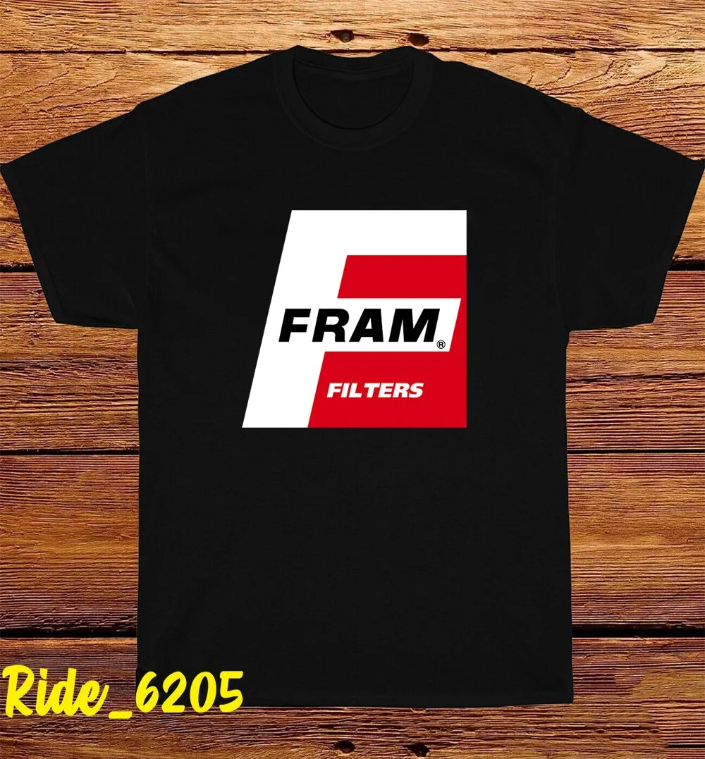 

Футболка с фильтрами Fram для мужчин и женщин, хлопковые футболки с коротким рукавом, винтажная летняя мужская одежда в стиле хип-хоп, трендовая брендовая футболка, уличная одежда