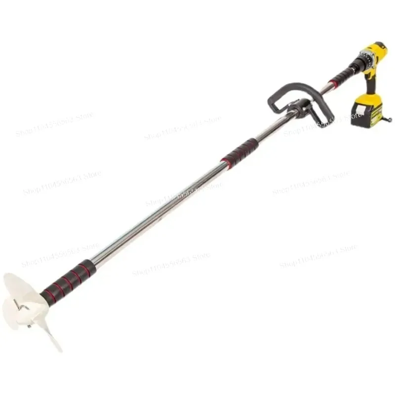 Handheld Electric Thruster: Aluminum Propeller Kayak Outboard Motor, Upgraded Drill-Powered Trolling Motor