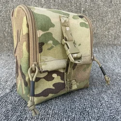 Tactical NVG Pouch Airsoft Molle Night Vision Goggles Battery Pouch Multicam 500D Medical Storage Bag Gear