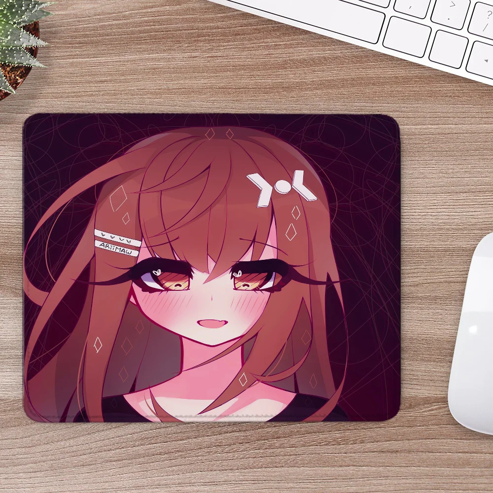 Small Anime Mouse Pad for Computer Mouse Geoxor Moneko Mousepad Gaming Accessories Cute Desk Accessories Office Offices Mat Mats