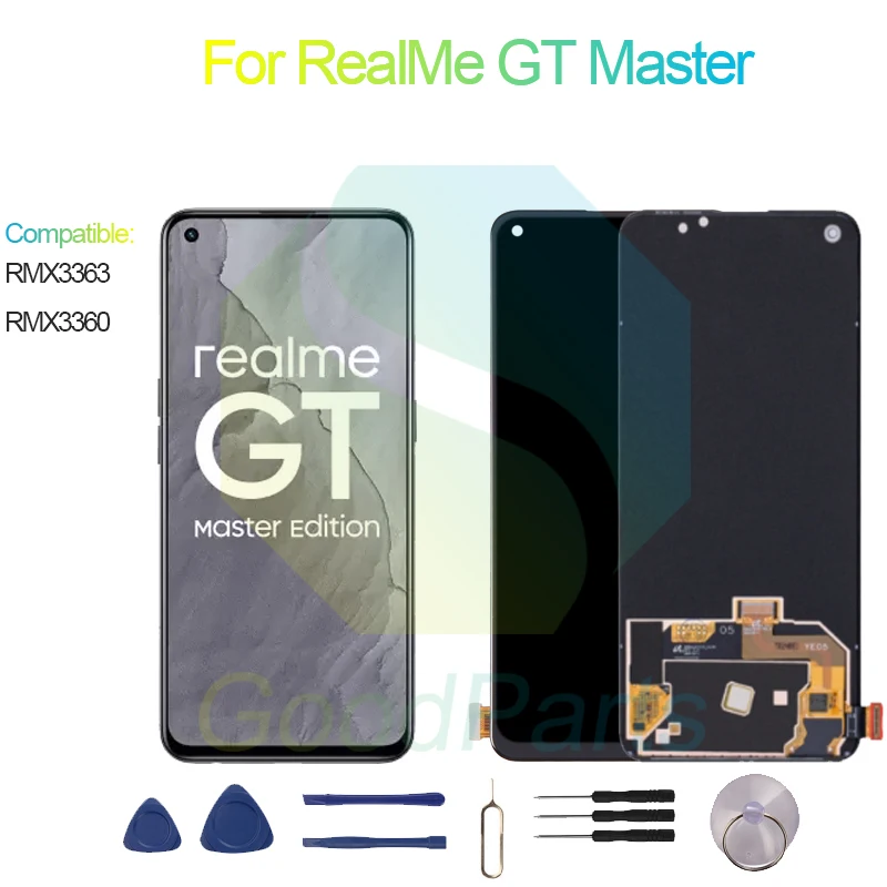 For RealMe GT Master LCD Display Screen RMX3363, RMX3360 For RealMe GT Master Touch Digitizer Assembly Replacement