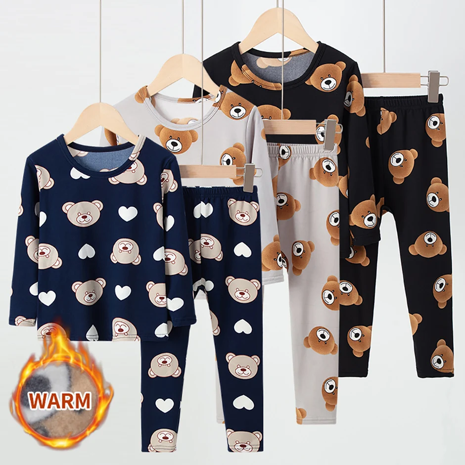 2-teiliges Kinder-Set mit niedlichem Cartoon-Motiv für Frühling/Herbst, bestehend aus langärmligem Oberteil und Hose in verschiedenen Farben, geeignet für Jungen und Mädchen. – Detail 3