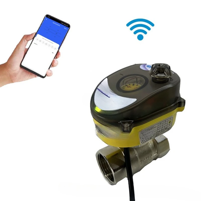 

Smart electric valve wifi stainless steel ball valve mobile APP remote control
