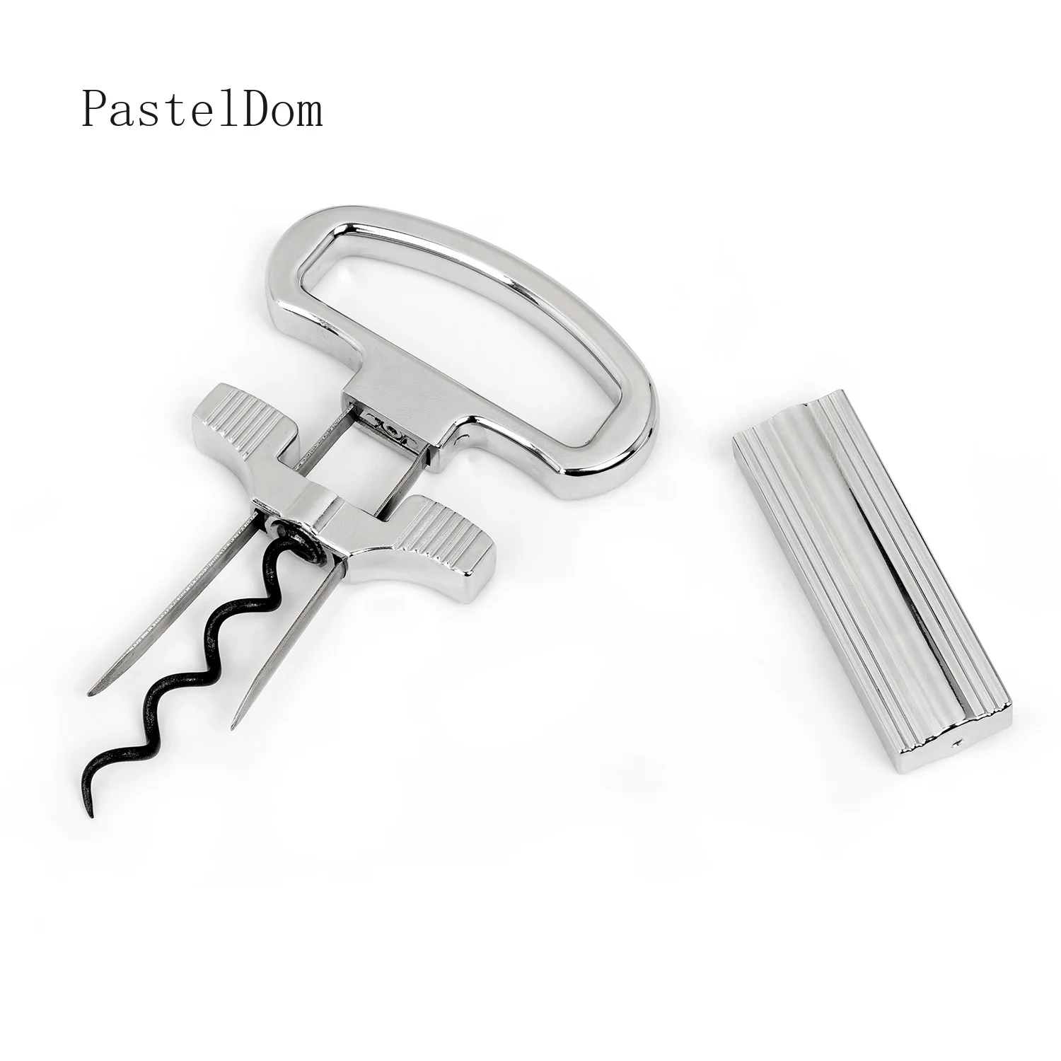 Red Wine Bottle Opener 2Pcs Kit, Damaged Vintage Cork Puller, Screw Cap Wine Opening Tool