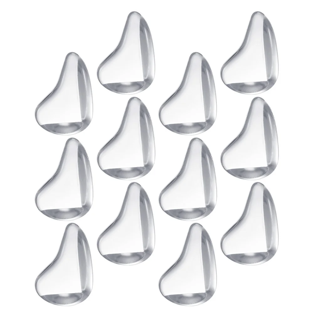12 Protectores de Esquinas Transparentes Autoadhesivos de Silicona, Protectores de Bordes de Muebles, Protectores de Seguridad para Esquinas de Escaleras
