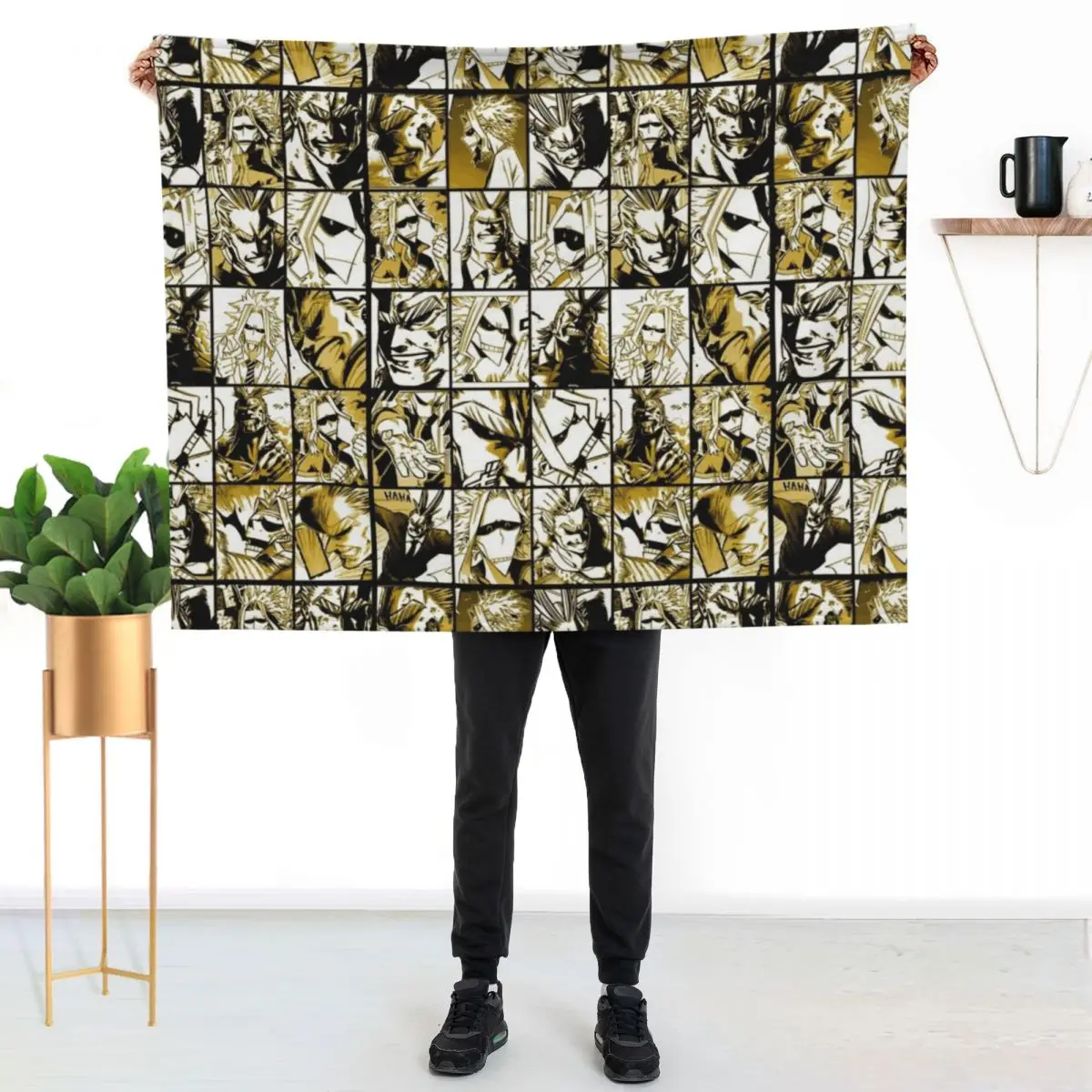 Allmight mix collage- color version Throw Blanket Tourist Flannel Fabric Hairy Vintage bed plaid Nap Blankets