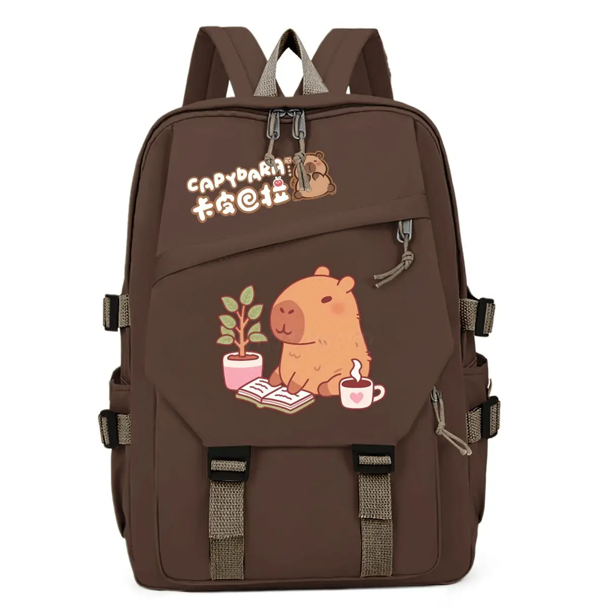 

Cute Cartoon Capybara Schoolbags Women Girls Trendy Ruckpack Children Backpack Teenager Student Bags Women Usb Charging Bags
