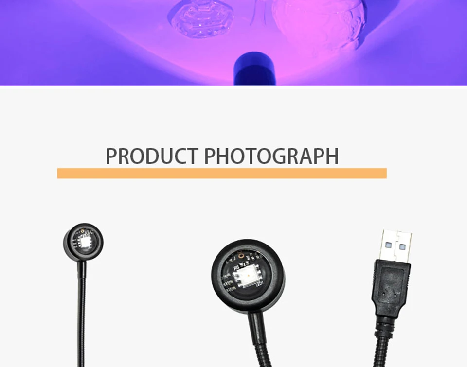 USB LED Sunset Lamp Projector Night Light Golden Hour Photography Wall Decor Living Room Bedroom Home Atmosphere Ambient Light
