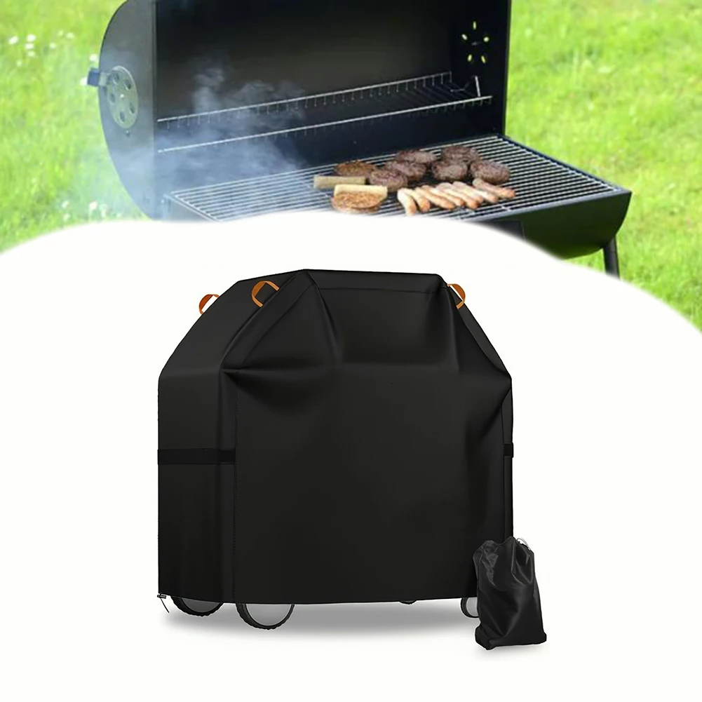 600D BBQ Grill Cover: Waterproof, UV-Resistant With Reflective Handles BBQ Grill Barbeque Cover Anti-Dust Waterproof