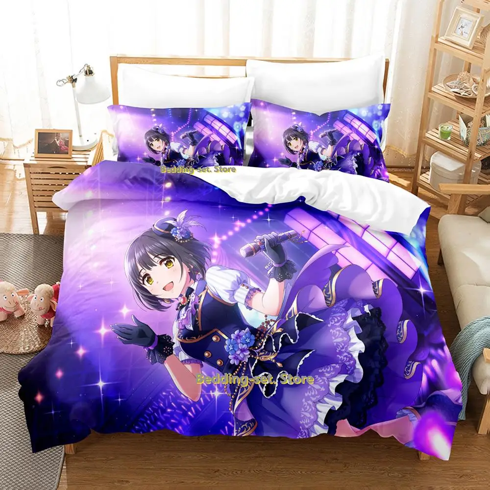 

2023 Takafuji Kako Bedding Set Single Twin Full Queen King Size Bed Set Adult Kid Bedroom Duvetcover Sets Anime Girls Bed