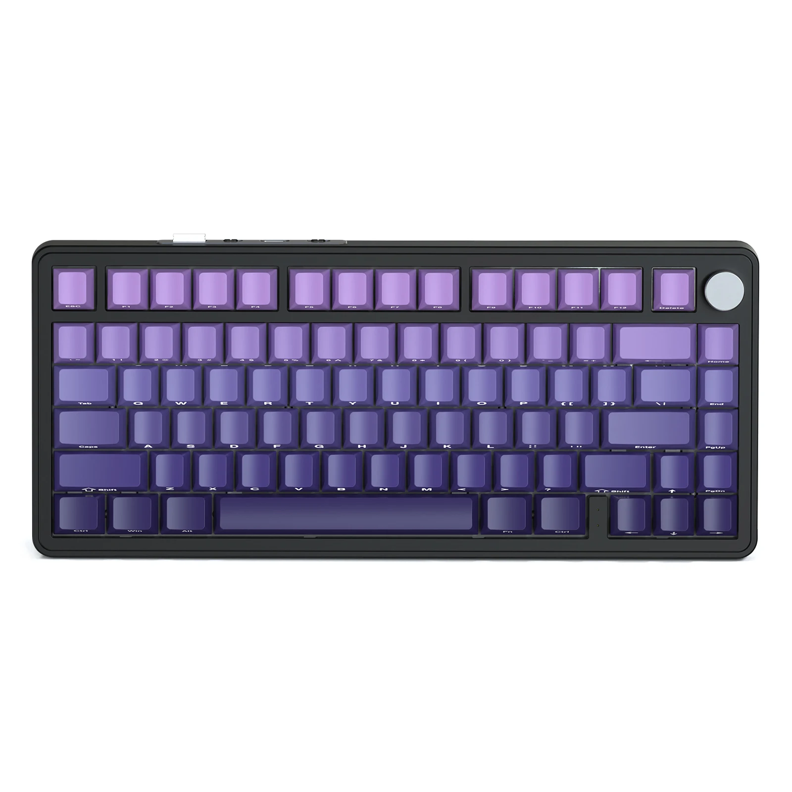 ATTACK SHARK X85 Tri-Mode-Dichtung 75 % mechanische Tastatur mit CNC-Knopf, 5-lagiger Polsterung, Hot-Swap-fähig, RGB-Hintergrundbeleuchtung, NKRO