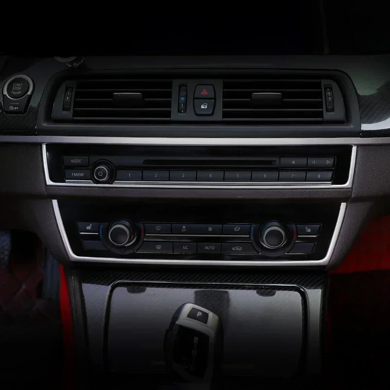 

For BMW 5 Series F10 F18 Interior Protective Cover Accessories Car Door Audio Speaker Gear Air Center Console Panel Trim Sticker