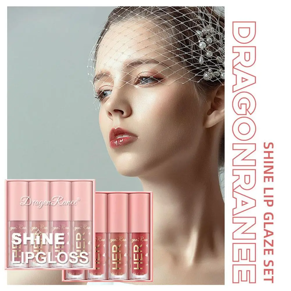 Juego de brillo de labios para mujer, lápiz labial antiadherente, Copa blanqueadora, brillo de labios, tinte cosmético, brillo de labios, maquillaje hidratante E9T4