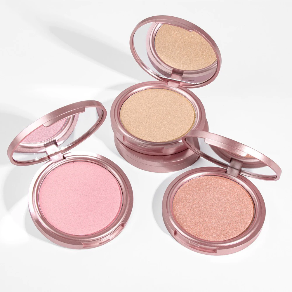 Single Highlighter Powder Private Label Fine Shimmer Pearl Pressed Powder Natural Brightening Custom Logo Vegan Makeup Wholesale