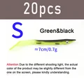20 piezas verde negro S