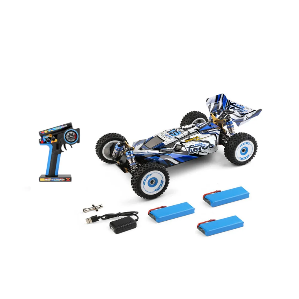 Wltoys 124017   V2 mis à niveau plusieurs 2200mAh batterie RTR sans brosse 1/12 2.4G 4WD 70 km/h RC voiture véhicules châssis en métal modèles jouets