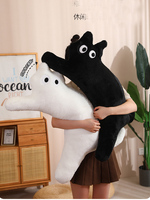 100cm New Cat Plush Toys Stuffed Soft Long Pillow Doll Xmas Home Decoration Birthday Gift
