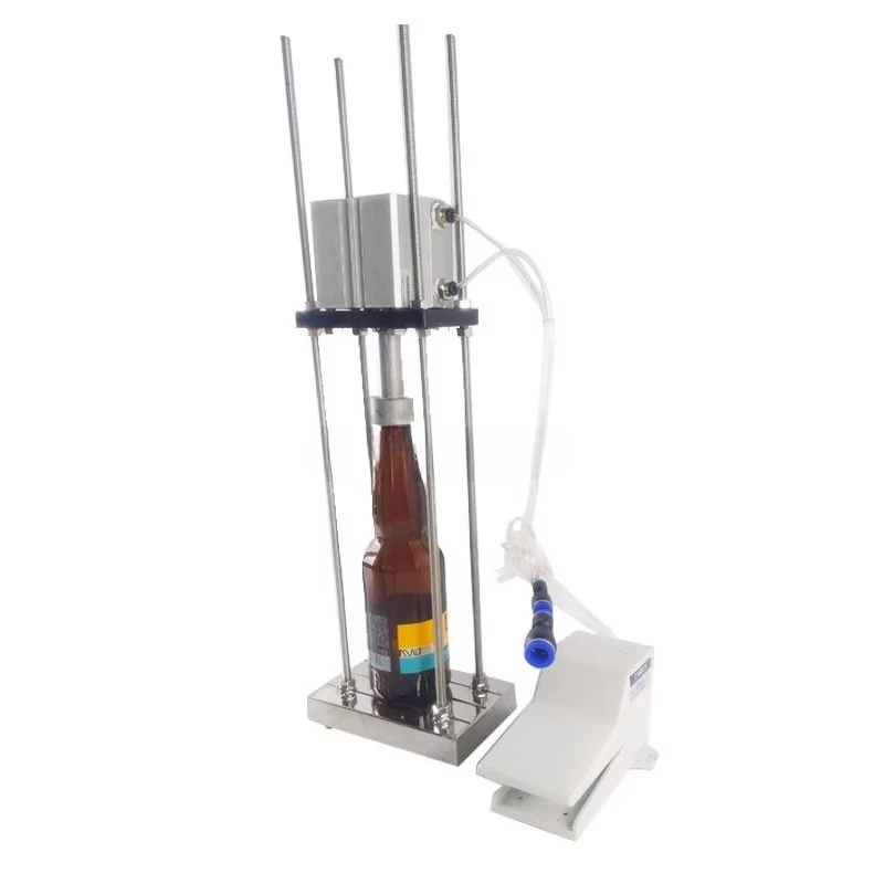 Household Cap Sealing Machine Semi-automatic Commercial Pneumatic Beer Capping Machine  Manual