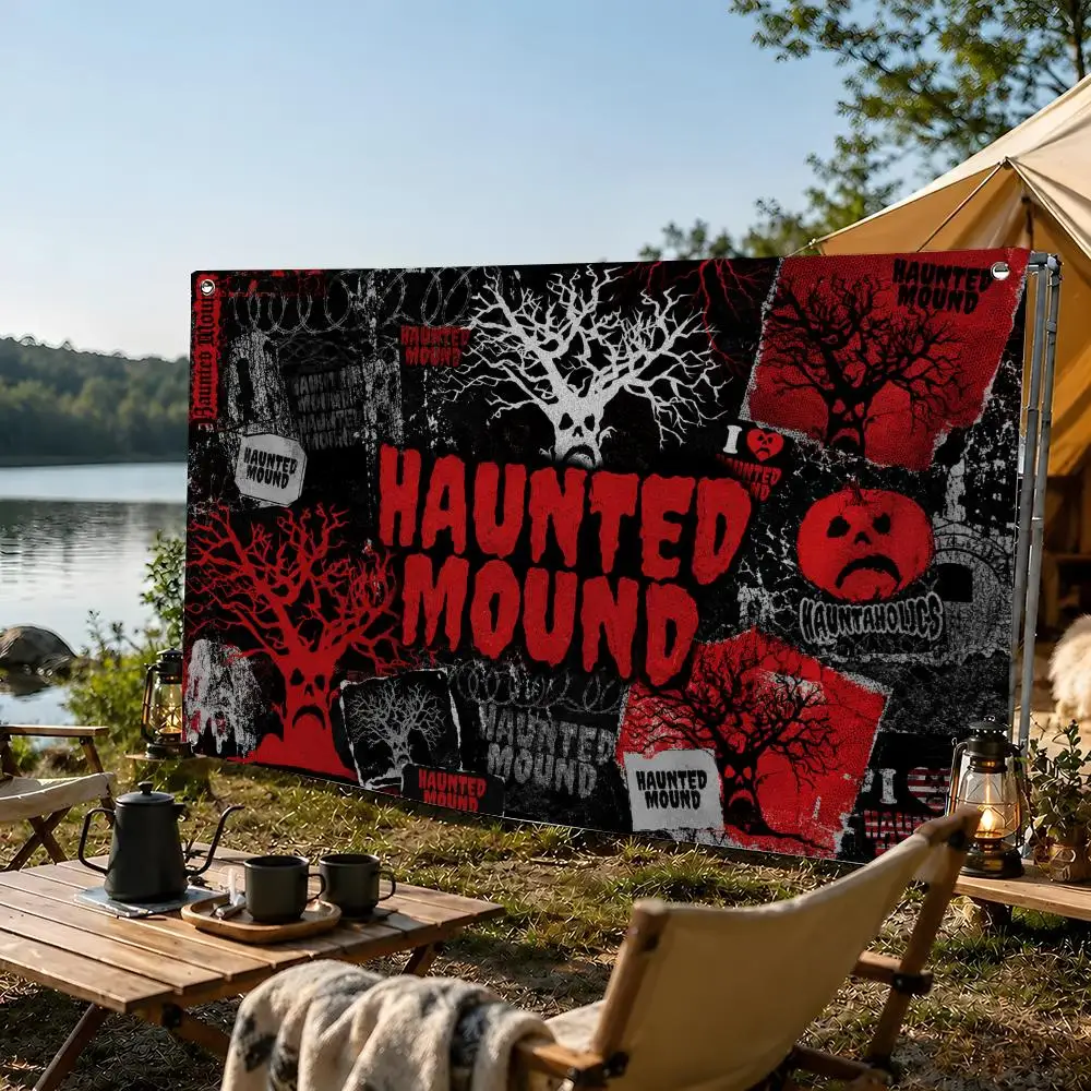 Band Senatary Haunted Mound Flags flag For Living Room Home Dorm Decor Wall Outdoor Camping Party Banner Gifts