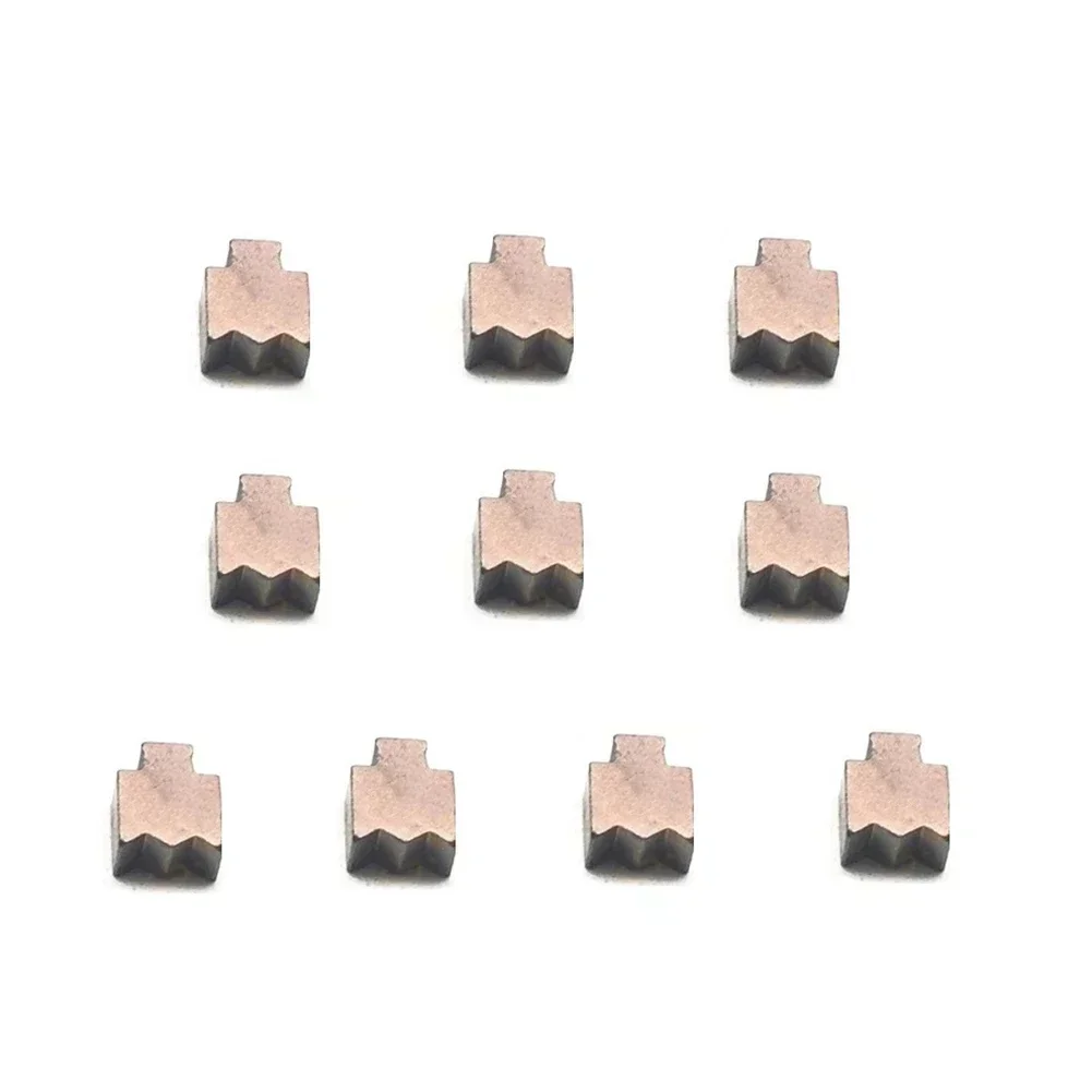 10pcs Grey Carbon Brushes Replace For RS775 RS750 RS755 Electric Drill Motor Power Tool Accessories