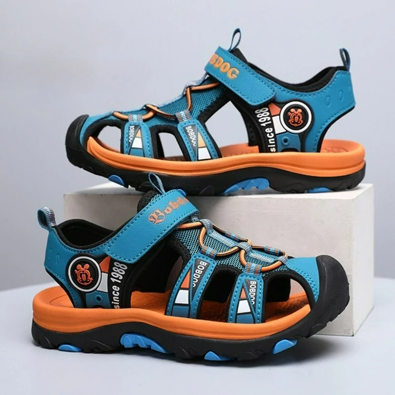 

2026 New Summer Boys Platform Sandals Cool Closed Toe Anti Slip Anti Collision Boys Children Beach Sandals Sneakers