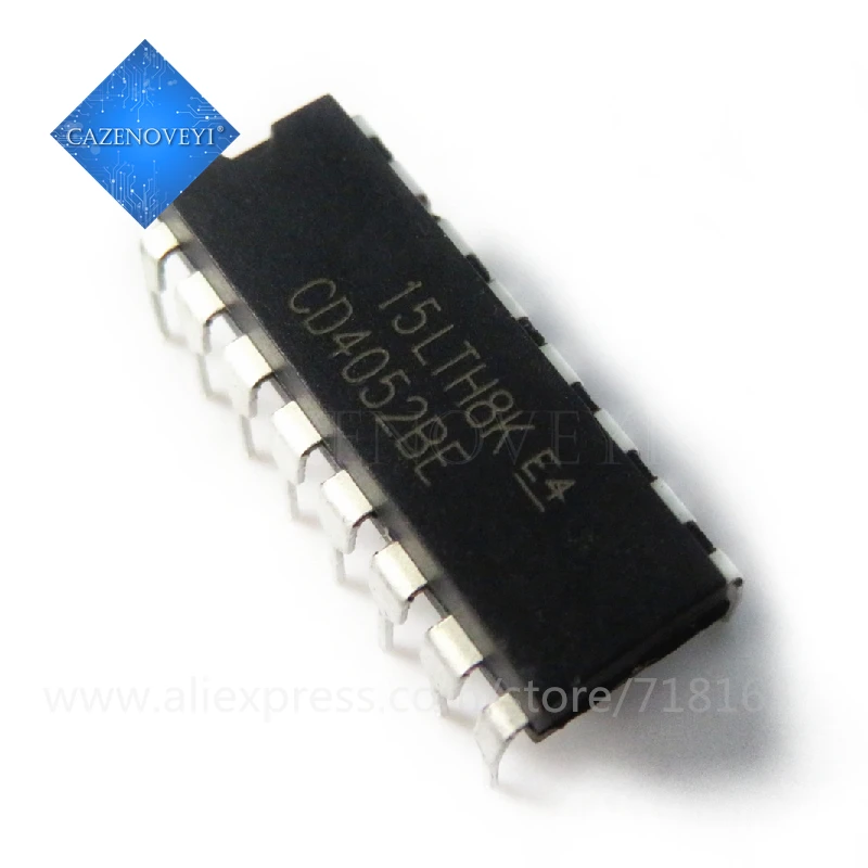 

10pcs/lot CD4052BE CD4052BCN cd4052 HEF4052 DIP-16 Separator Demultiplexer In Stock